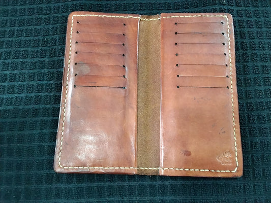 Etched long wallet w02