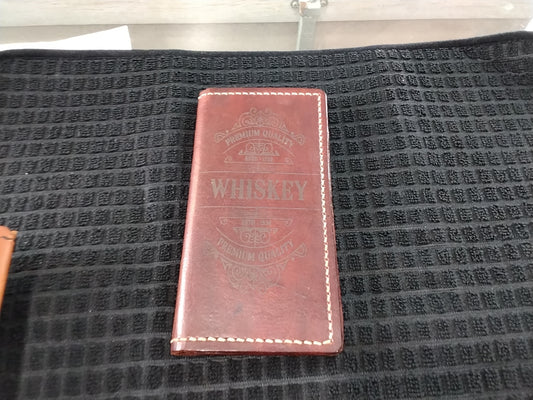 Etched long wallet w02